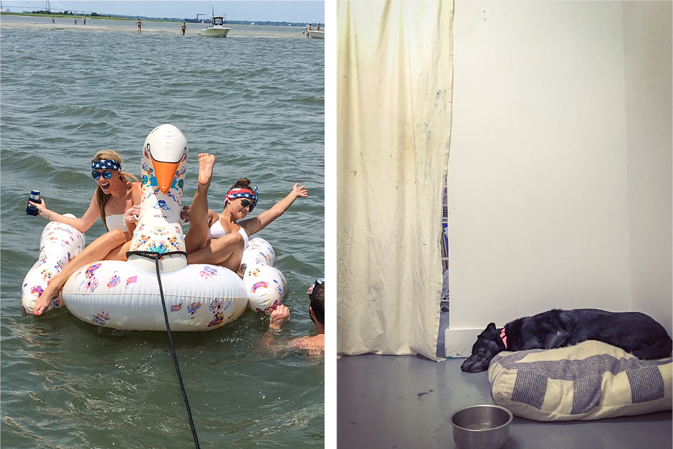 Too much fun out at Morris Island on Sunday. Dani Girl accompanied me for a couple days of work in the new studio :)