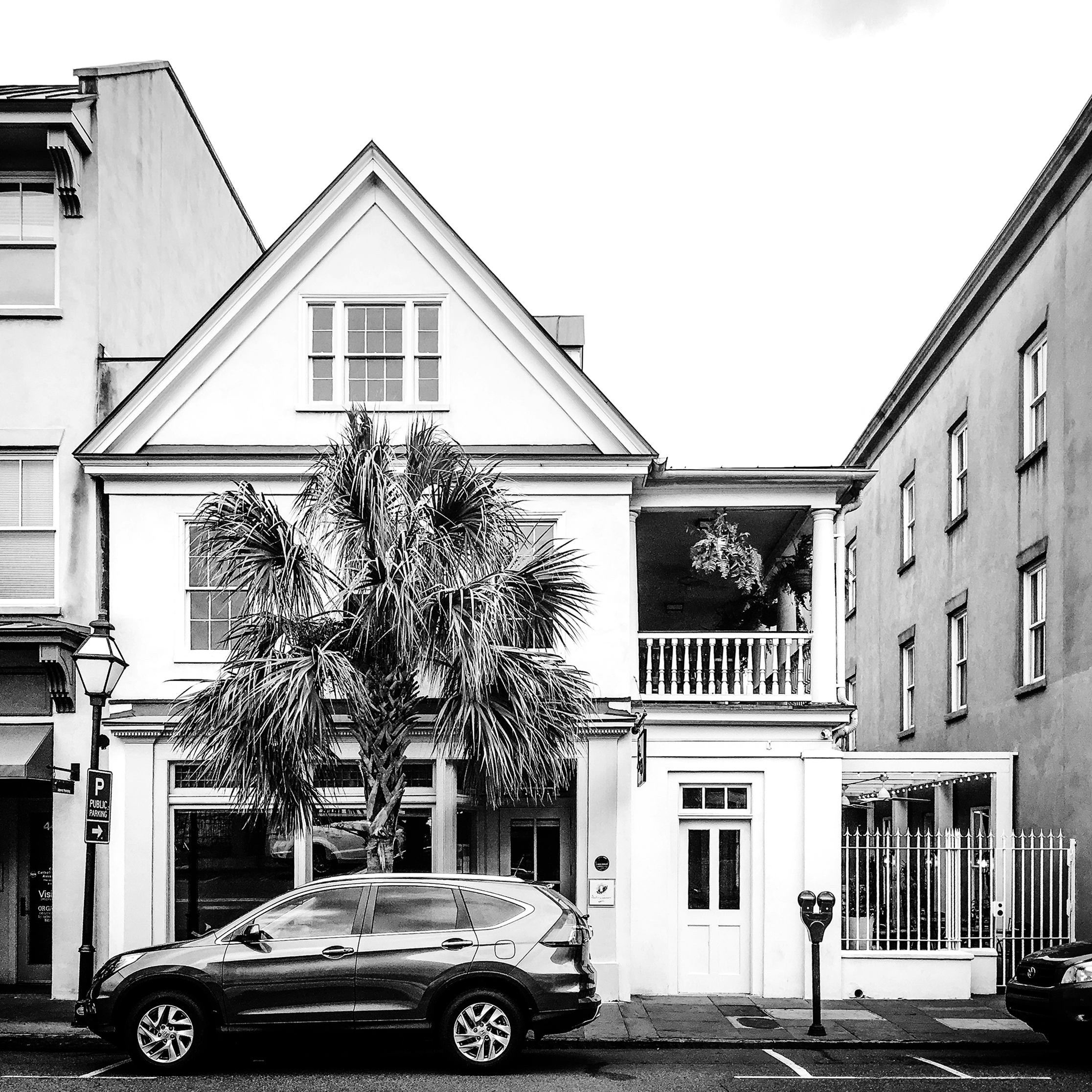 The picture I took of Fish Restaurant, on which I based my original oil on canvas portrail