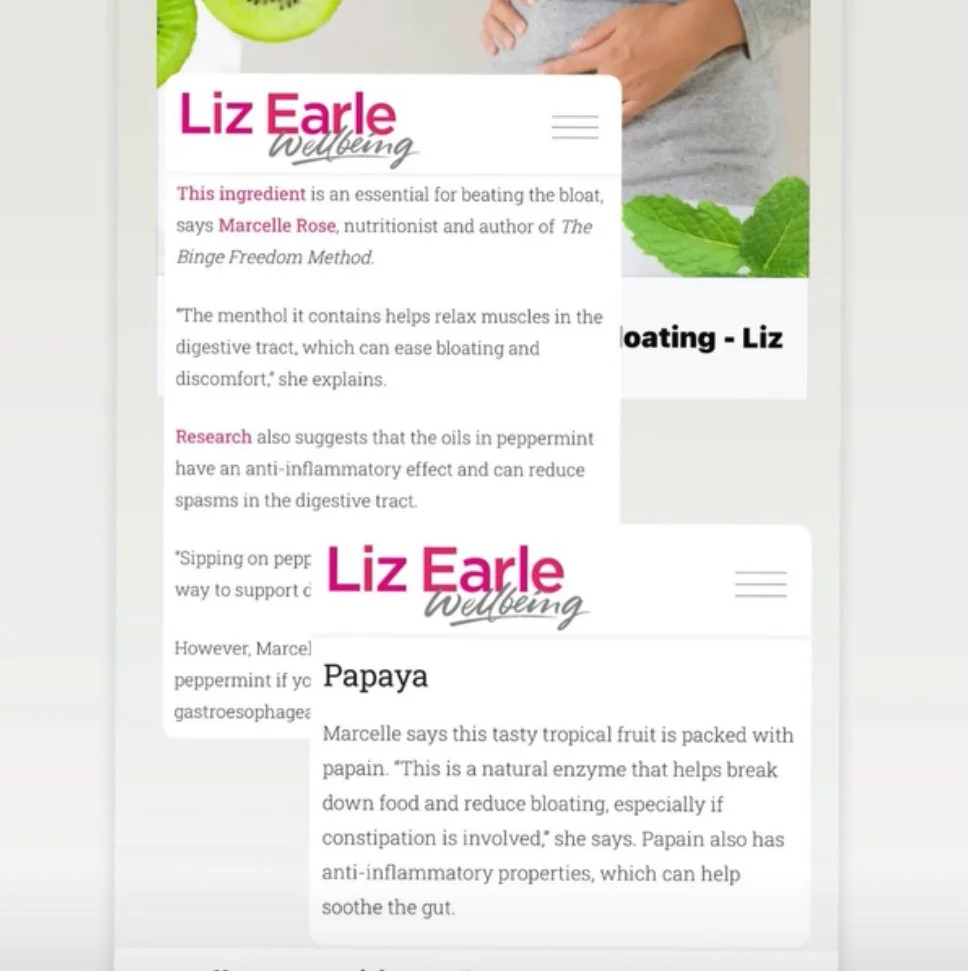 Quoted in Liz Earl Wellbeing Magazine April 2025