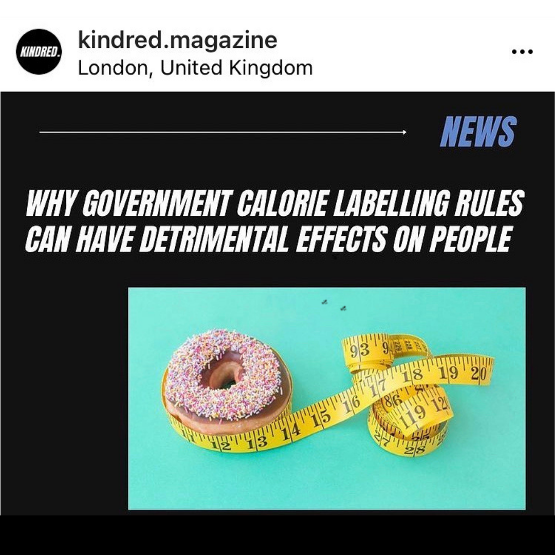 Why government calorie labelling rules can have detrimental effects on people