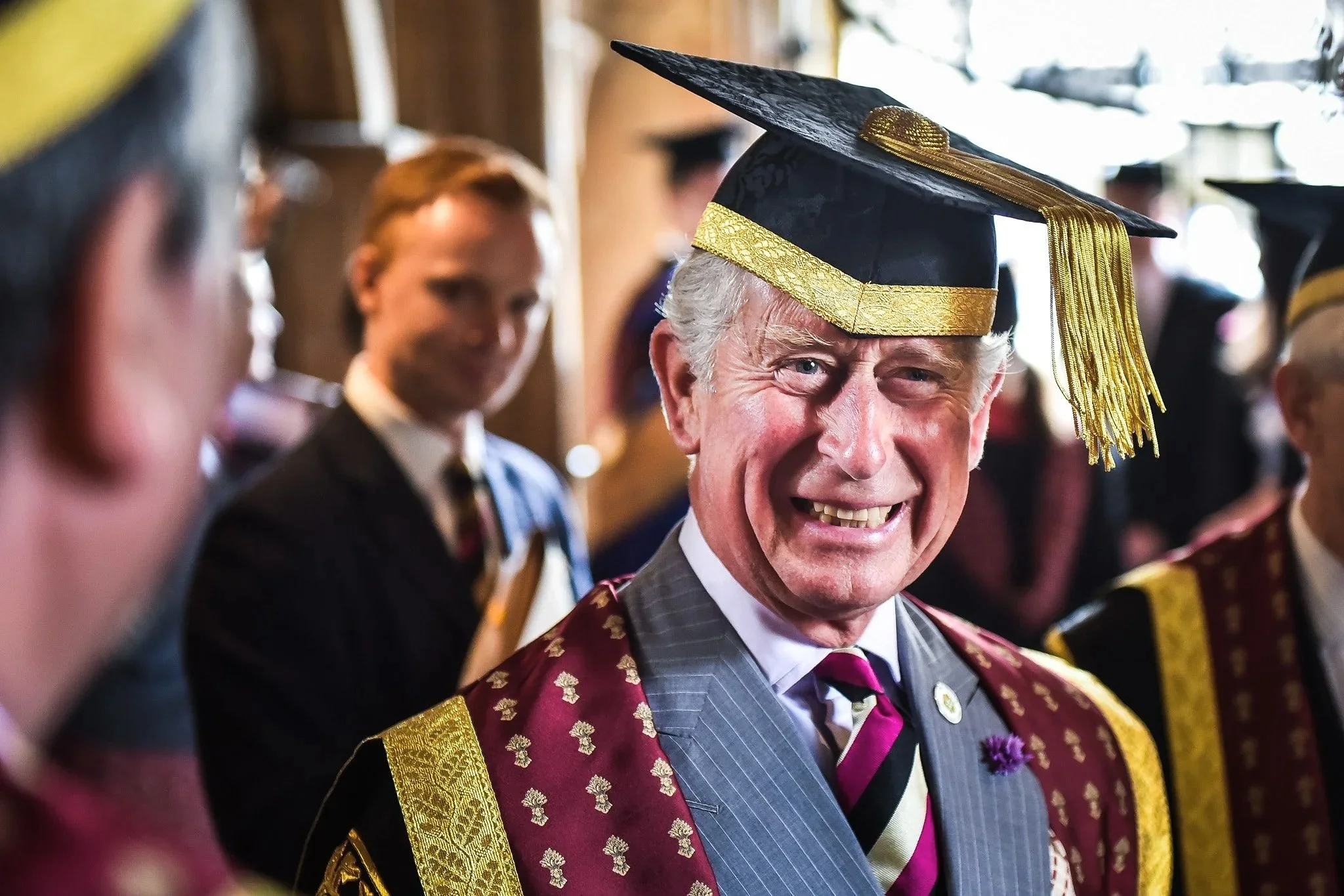 HRH King Charles visits Gloucestershire Univesity
