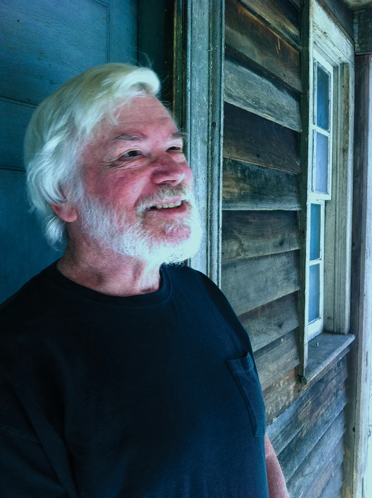 Jim Costello on his front porch