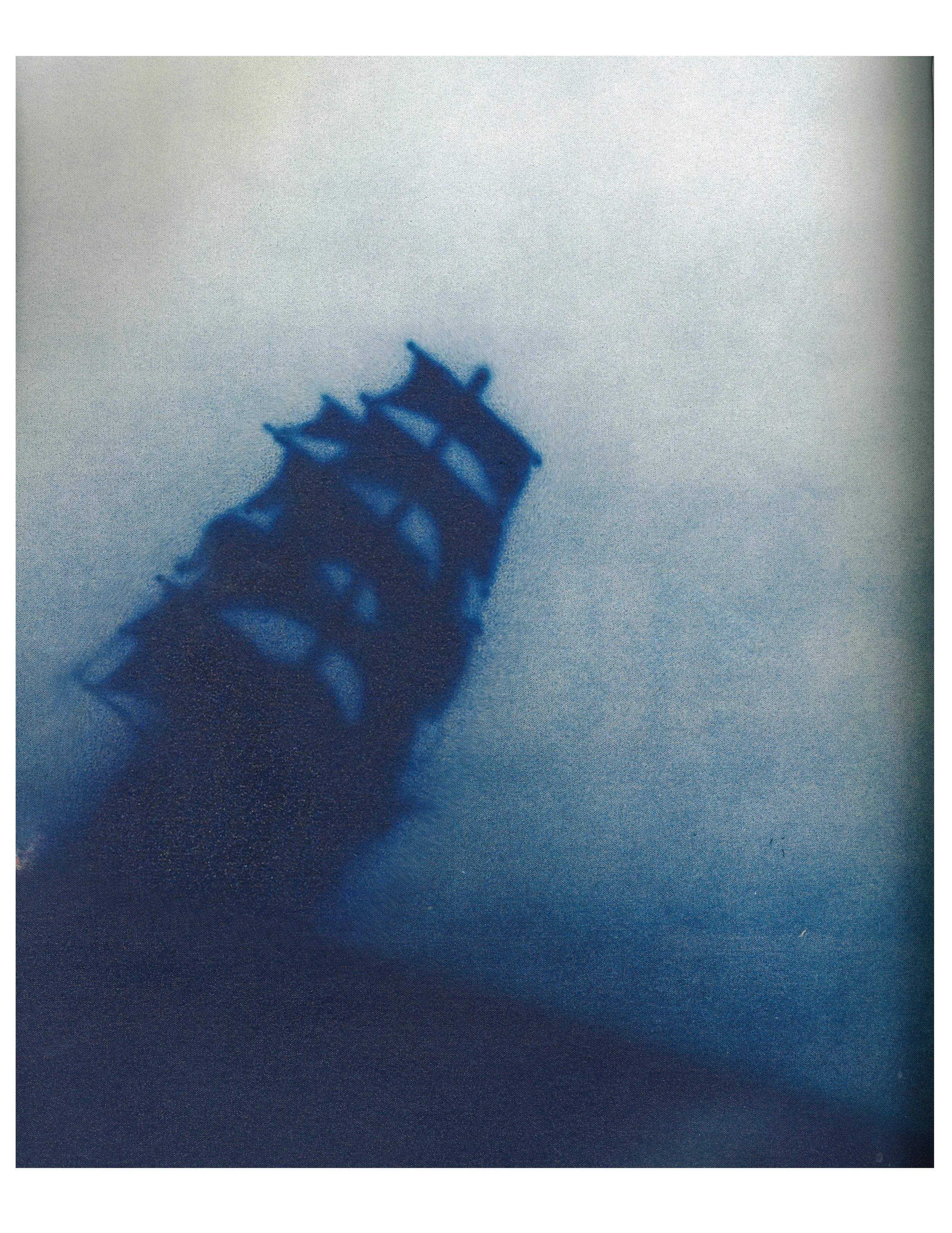 Ed Ruscha, Ship Talk , 1988 acrylic on canvas Image: Phillips Contemporary Art, London Evening Sale print catalog, June 29, 2015.