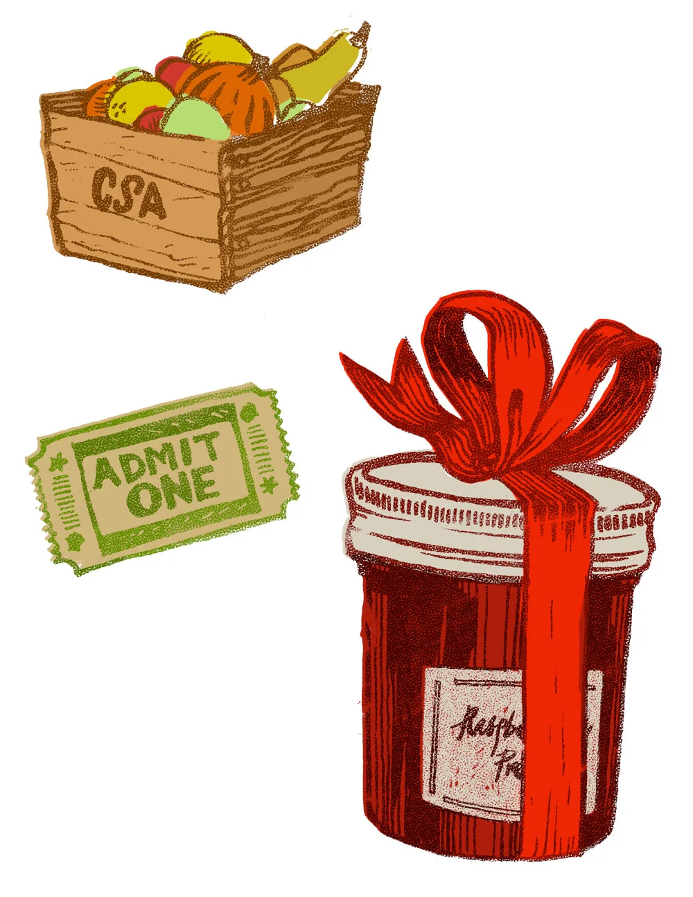 "Alternative Gift Guide" spots for GRID Magazine