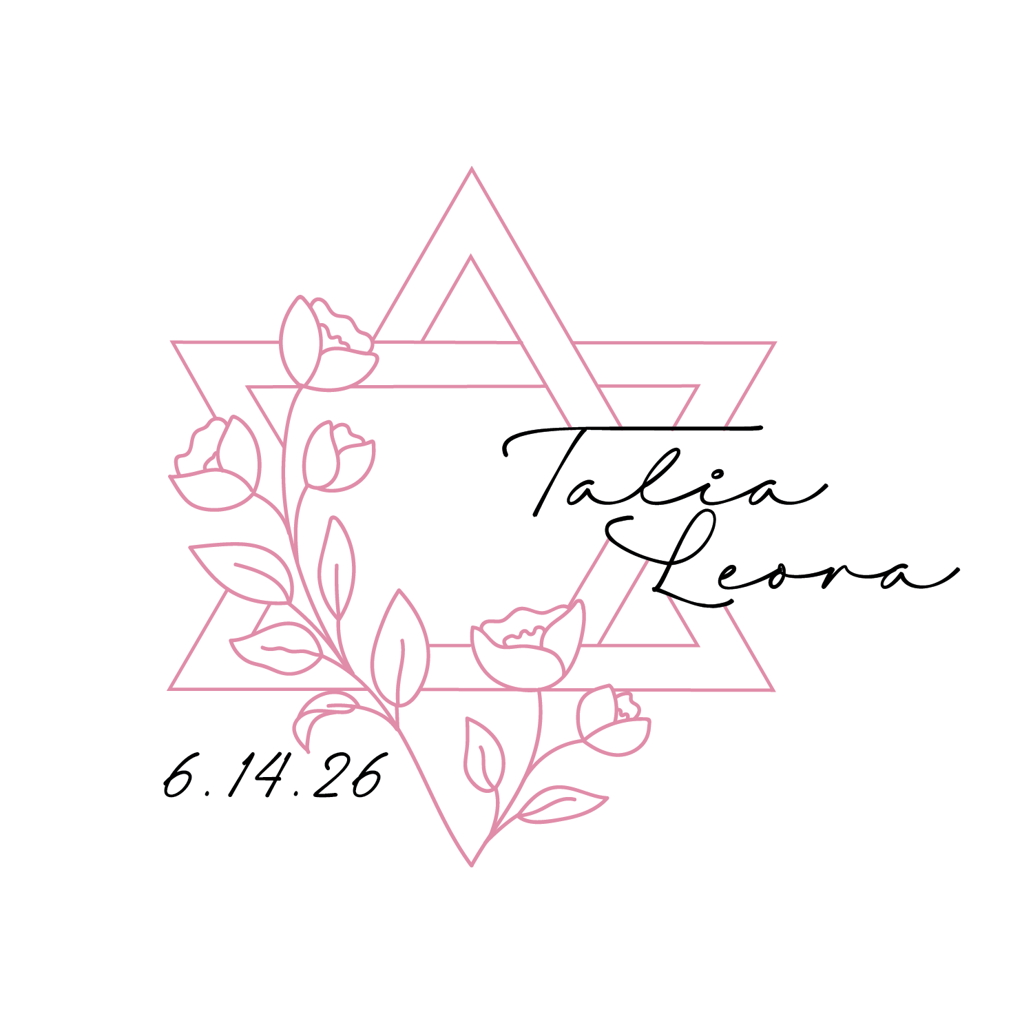 Bat Mitzvah Monogram