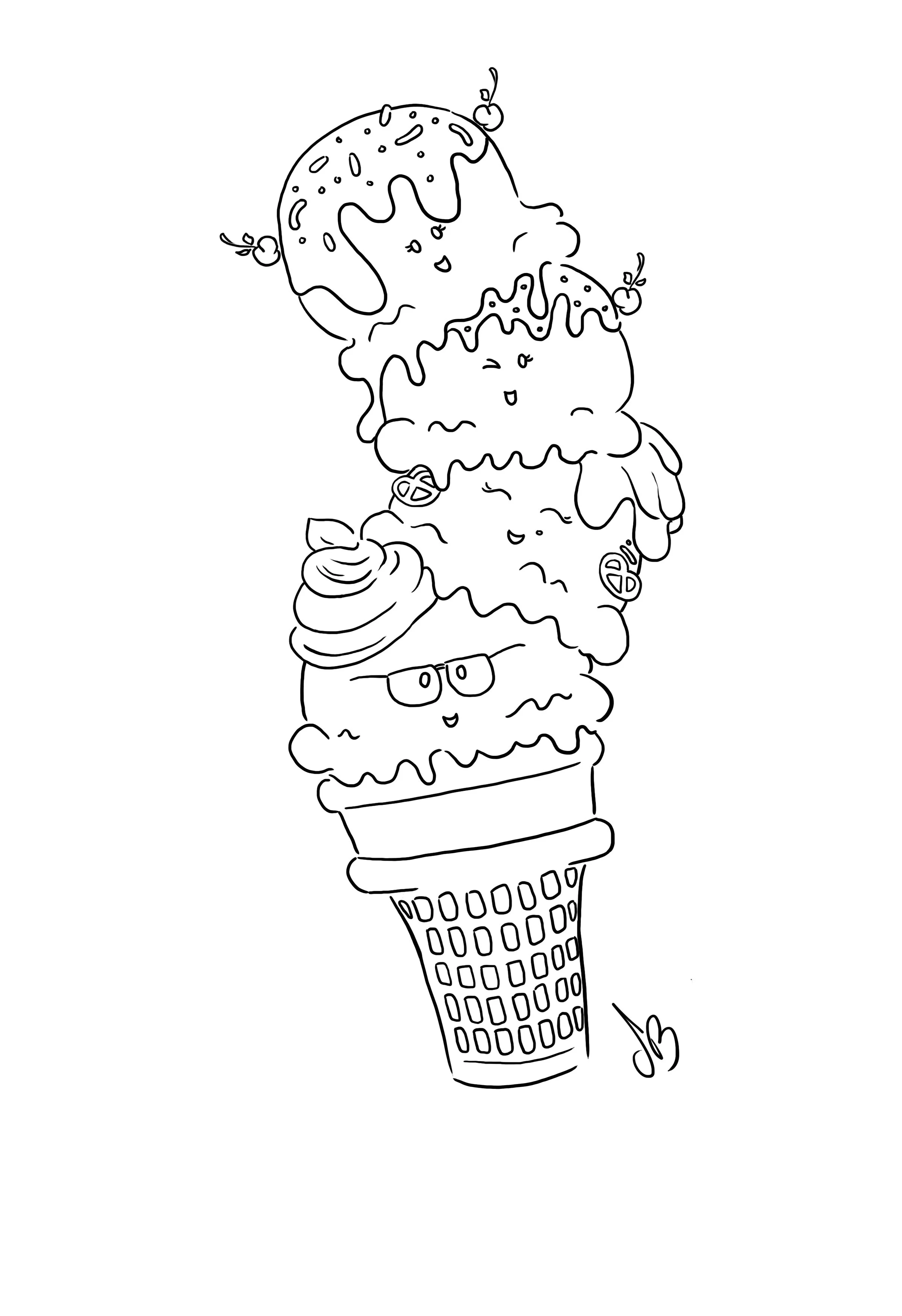 Ice Cream Family- B