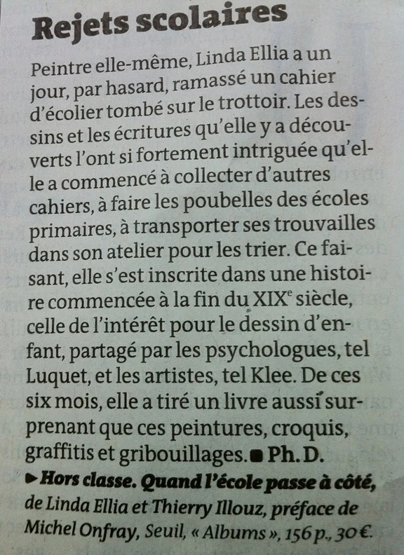 Article paru dans le Monde en Novembe 2011, écrit par Philippe Dagin