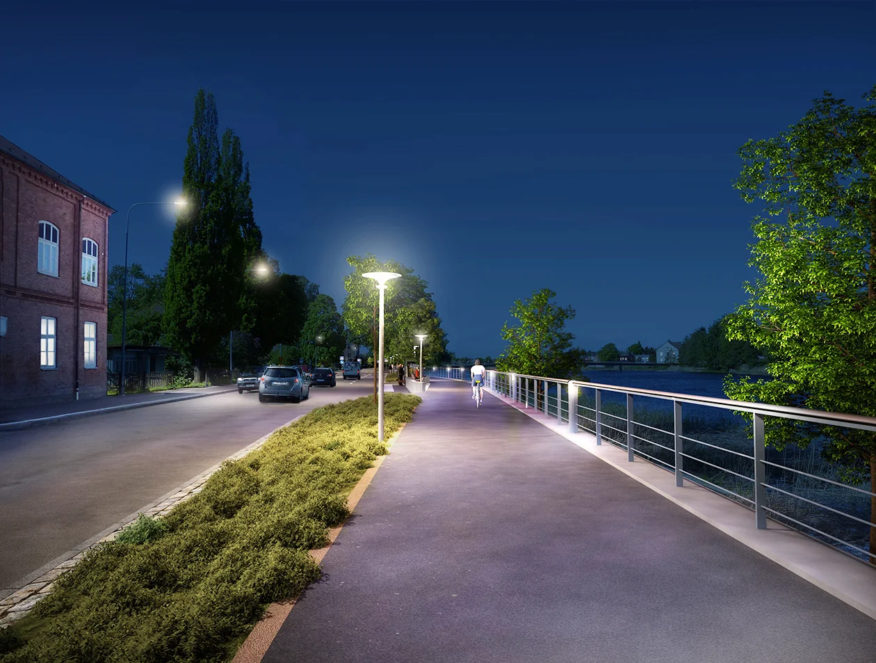 Strandpromenad i Karlstad - visualisering
