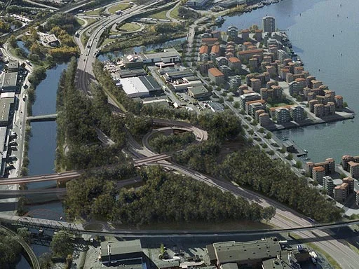 Partihallsförbindelsen efter ombyggnad, idag "Röde Orm"