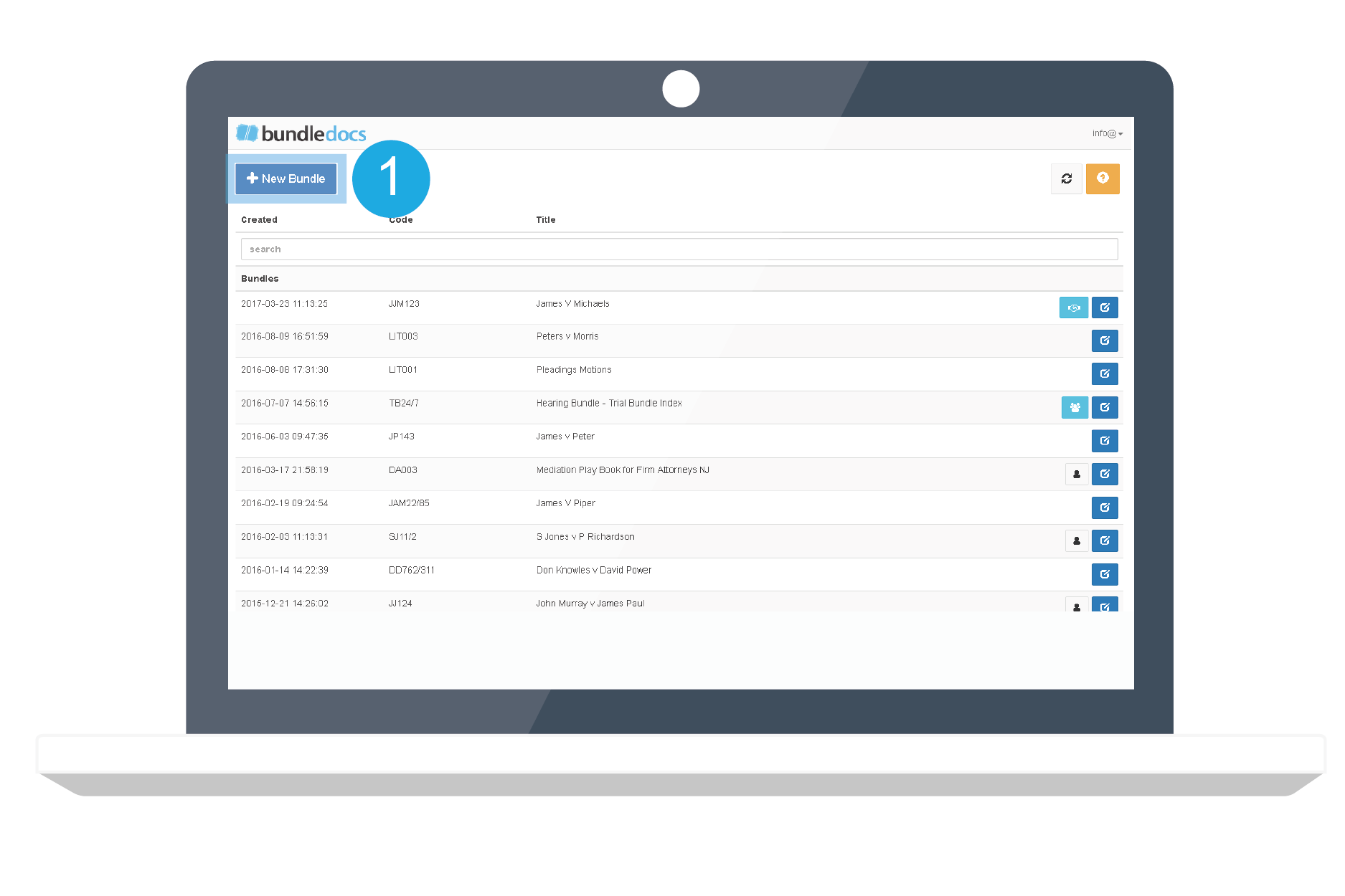 Collate Documents — Bundledocs