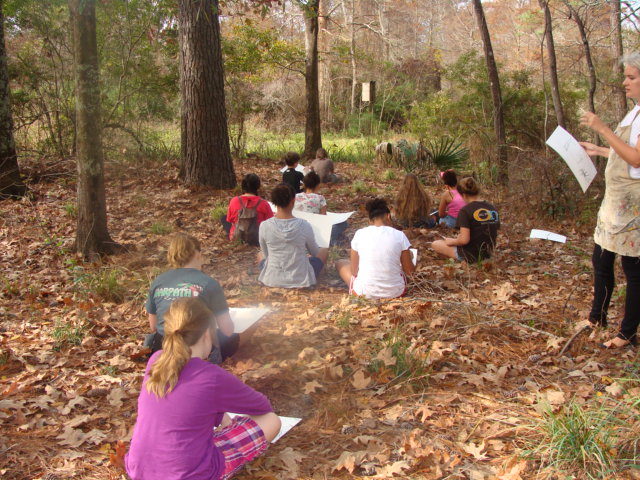 Our new classroom...a 400 acre wildlife preserve. Northlake Nature Center in Mandeville, Louisiana.