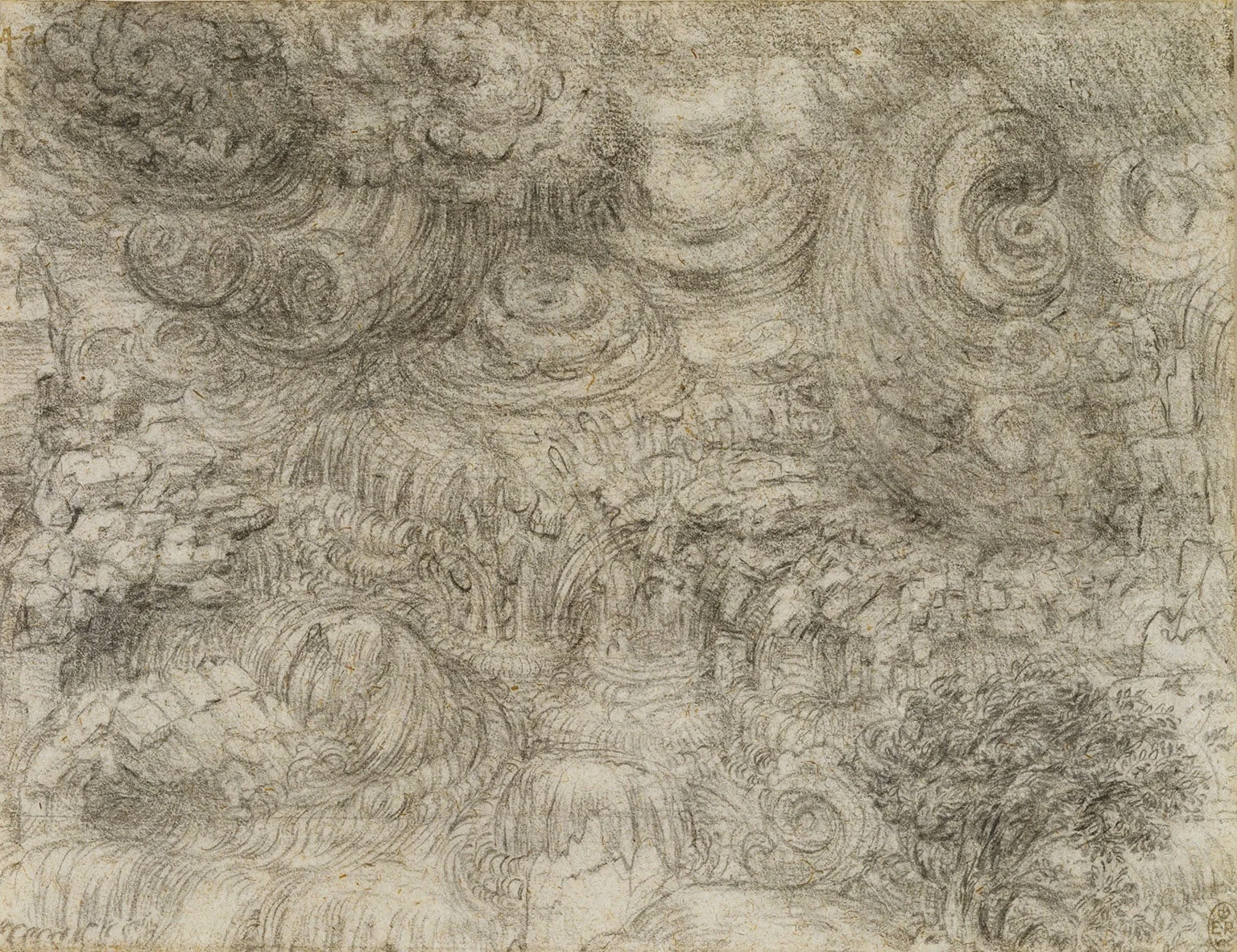 Leonardo da Vinci, A deluge, c.1517-18