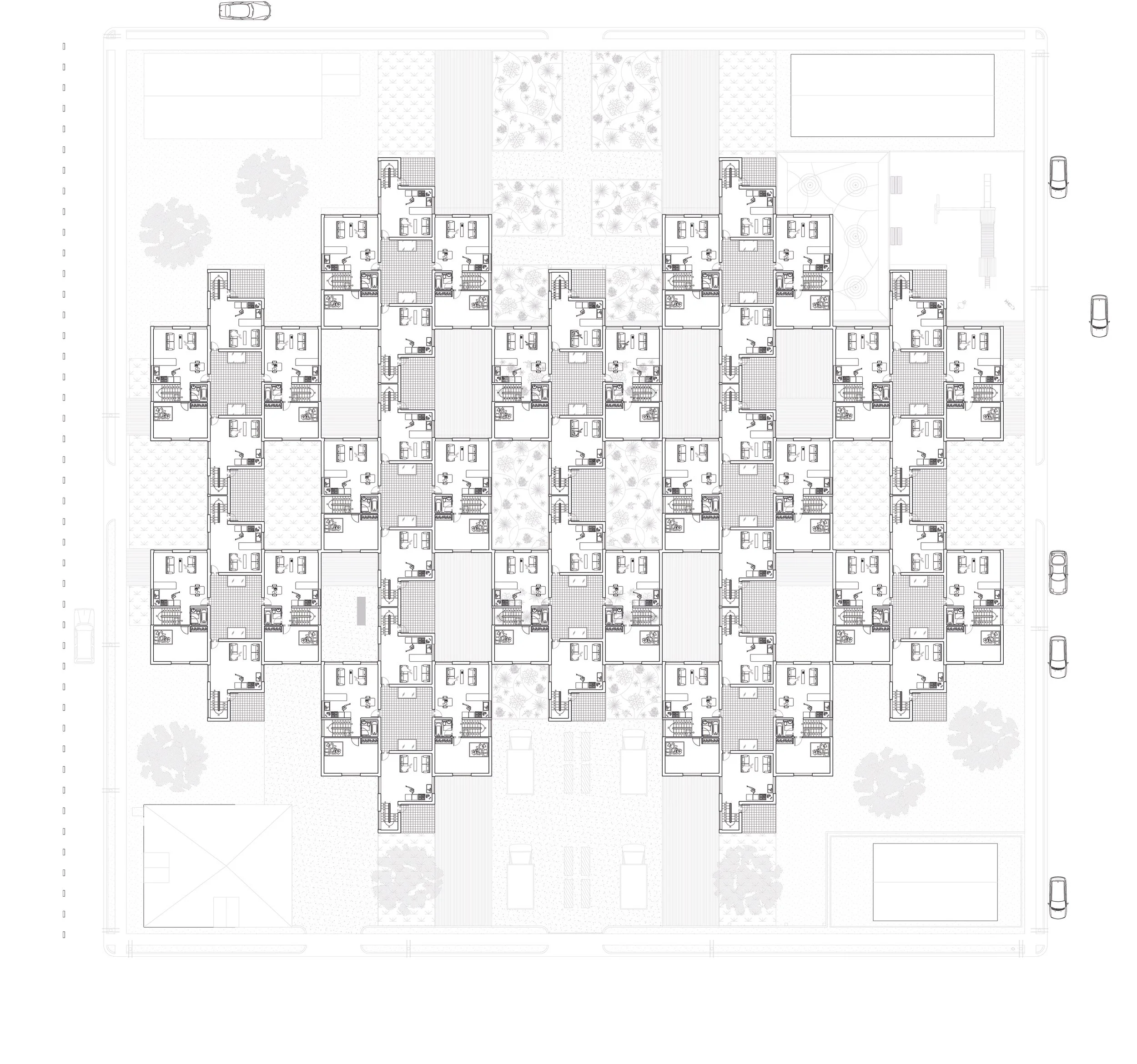  Conceptual design for multi-family housing project.  