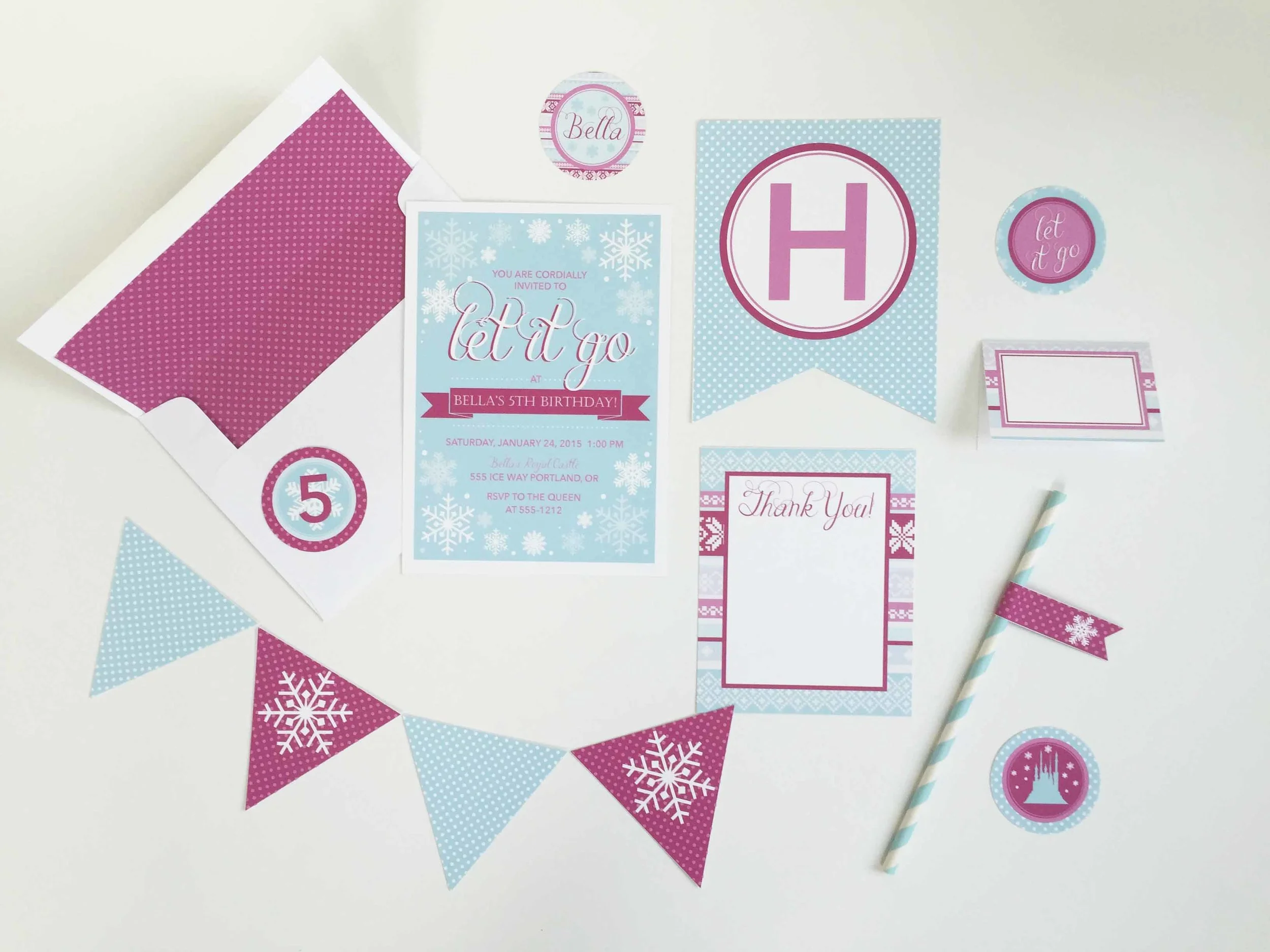   Frozen Inspired Party Package  