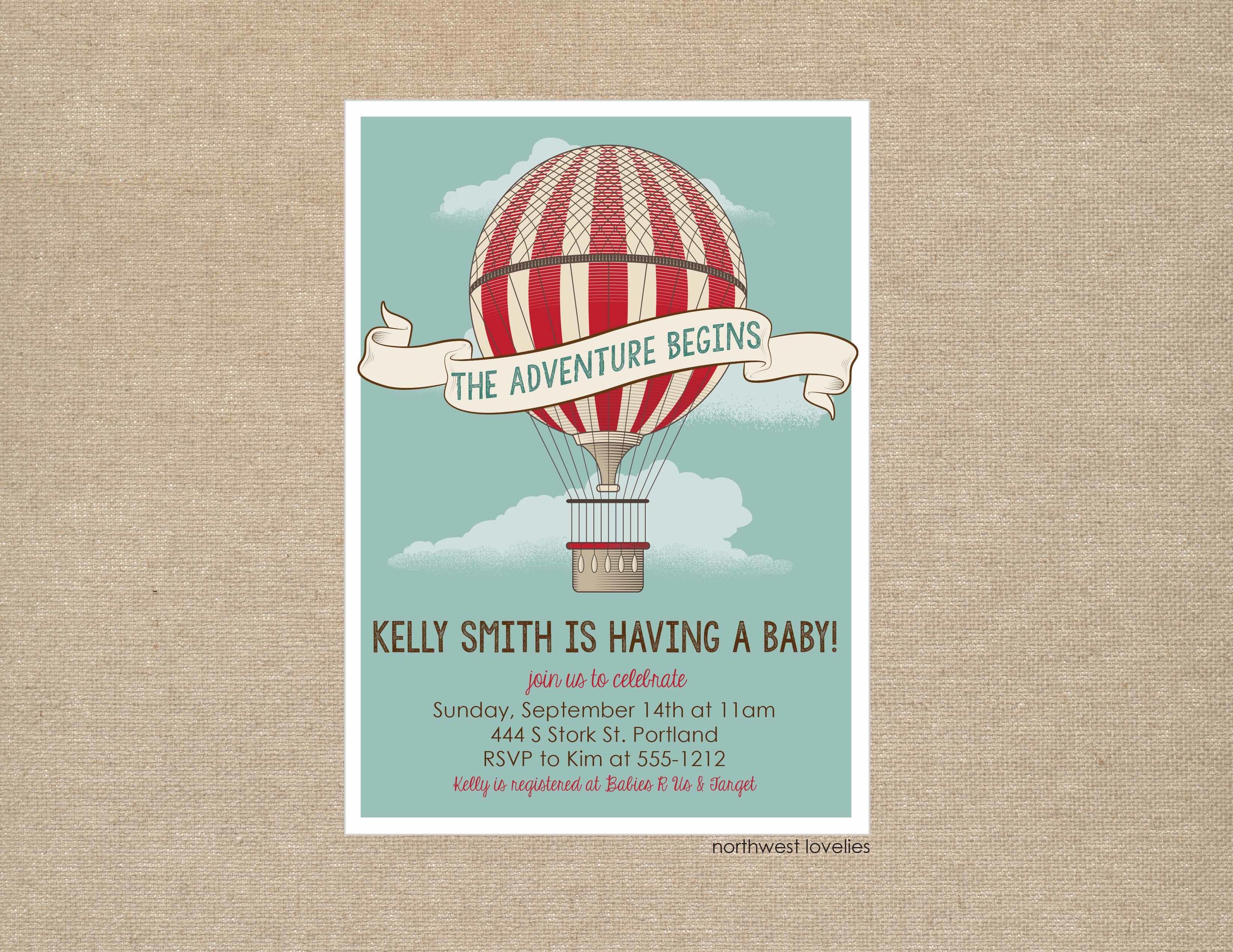 Greatest Adventure Baby Shower Invitation
