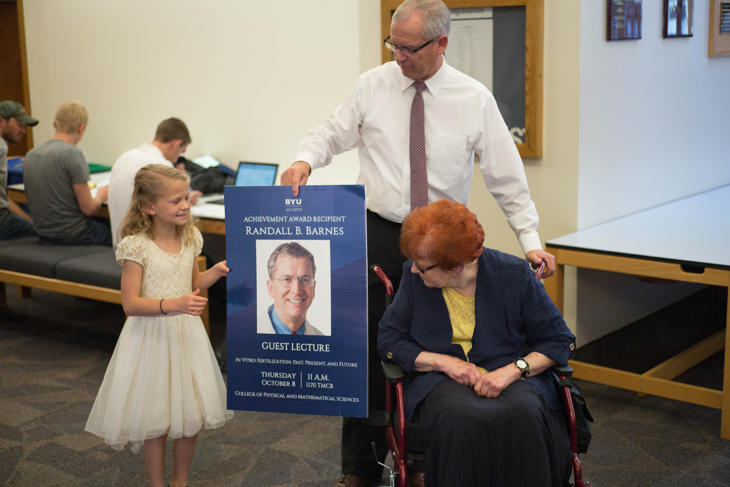 Then we went to a lunch where all the honorees were honored