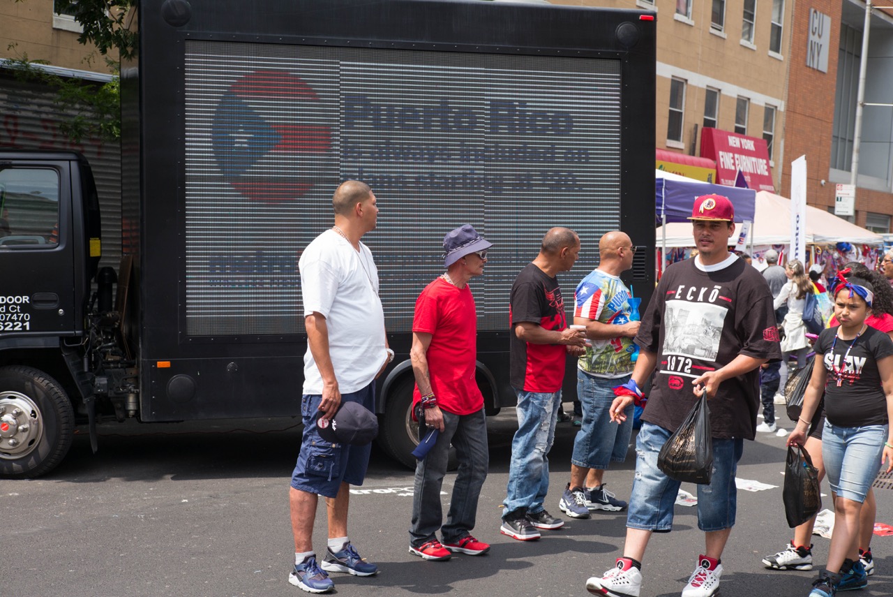Biggest line at the festival was for a free sample of McDonalds fries, the Cronuts of East Harlem.