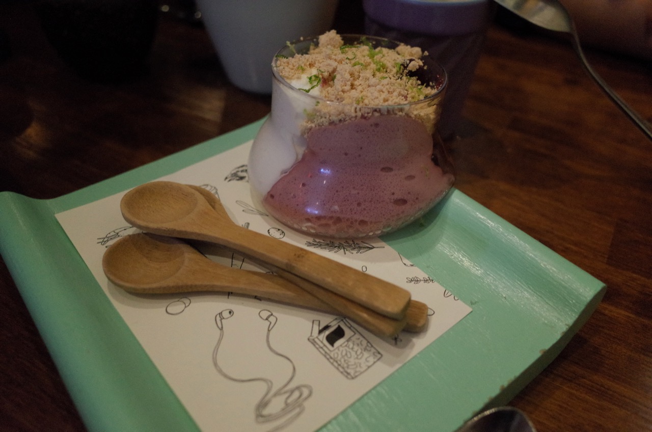  a nice calm lavender frozen yogurt 