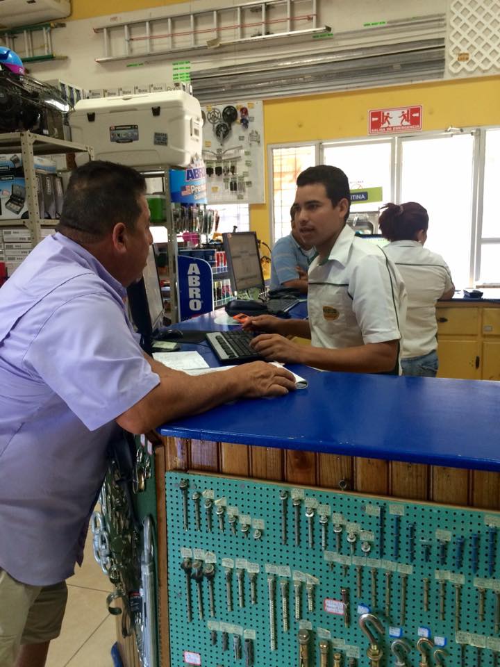Carlos is on the go non-stop preparing the job sites and ordering supplies.