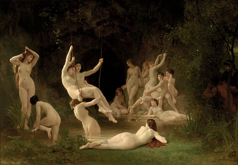 The Nymphaeum by Bouguereau