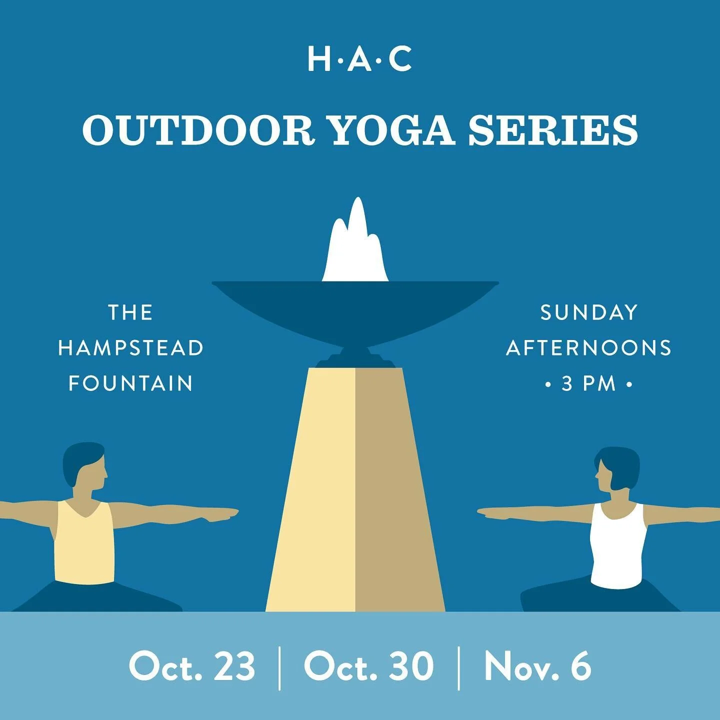 Outdoor Yoga Series with @hampsteadathleticclub starts October 23! #yoga #yogalove #outdoors #yogaoutside #hampsteadathleticclub #hampsteadliving