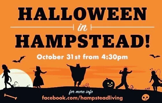 Looking forward to seeing this year&rsquo;s Halloween costumes Monday October 31st as Hampstead residents trick-or-treat from 4:30pm! #halloween #lovewhereyoulive #hampsteadliving