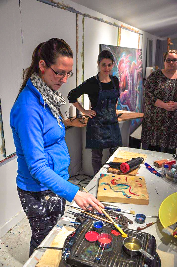 Encaustic painting workshop in Kirkland Lake — Amanta Scott