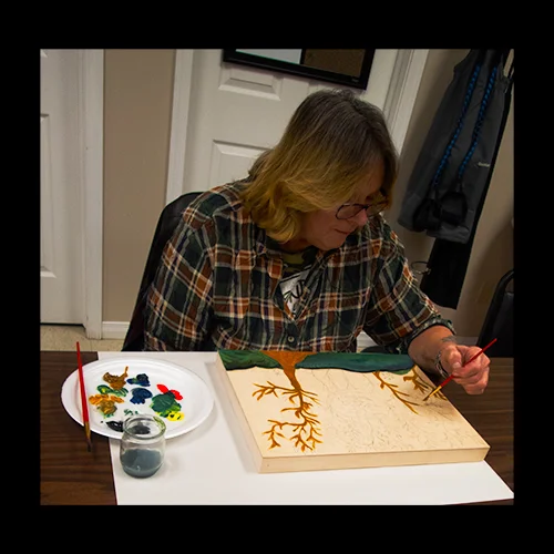 painting in progress