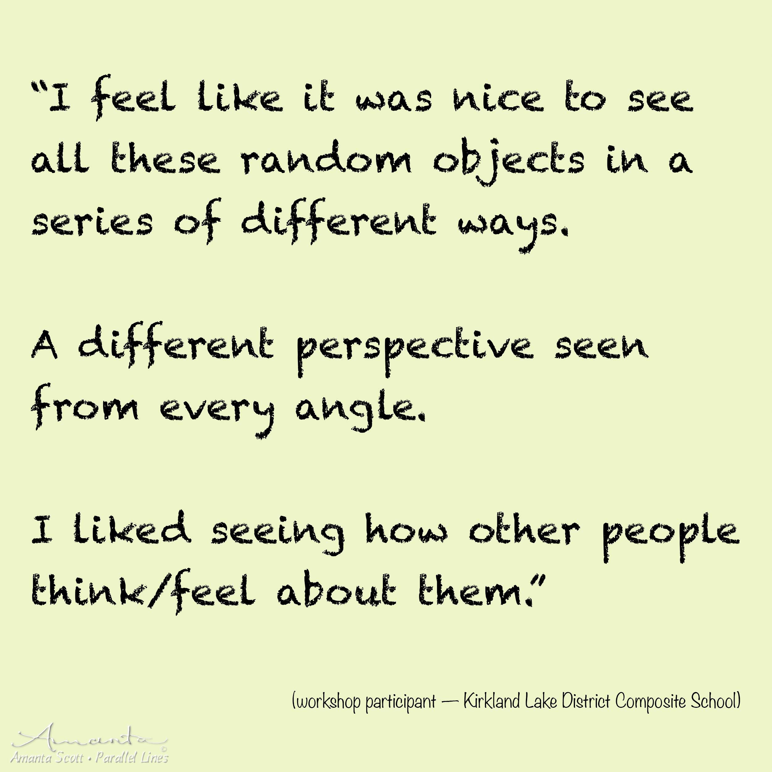 different perspectives