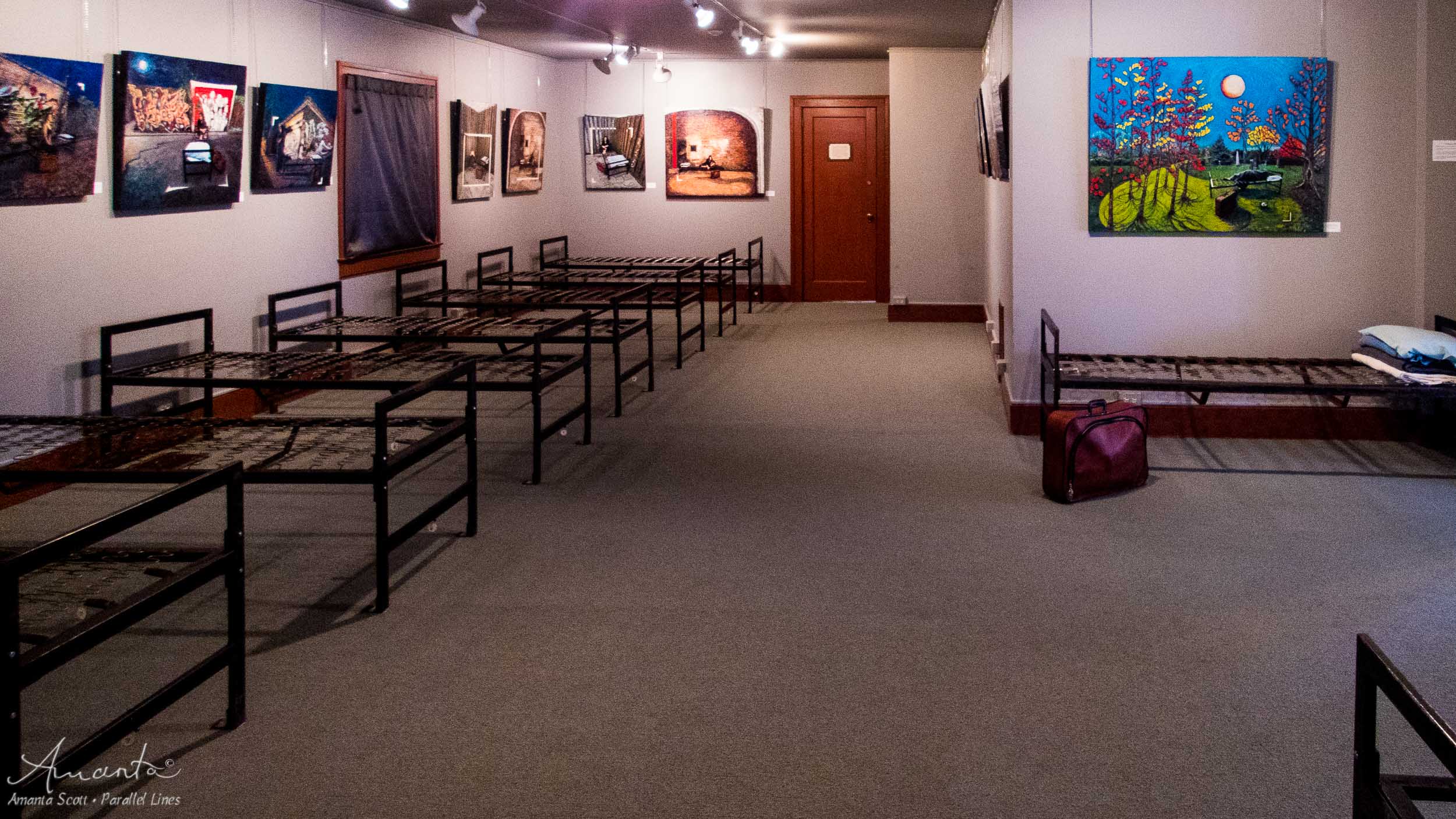 view of Parallel Lines exhibition  by Amanta Scott