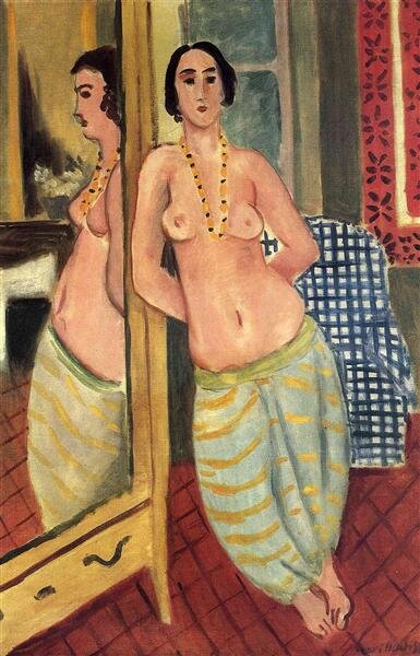Standing Odalisque Reflected in a Mirror 