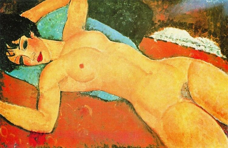 Sleeping Nude with Arms Open (Red Nude) 