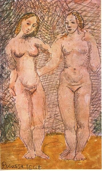 Deux femmes nues (Two nude women)