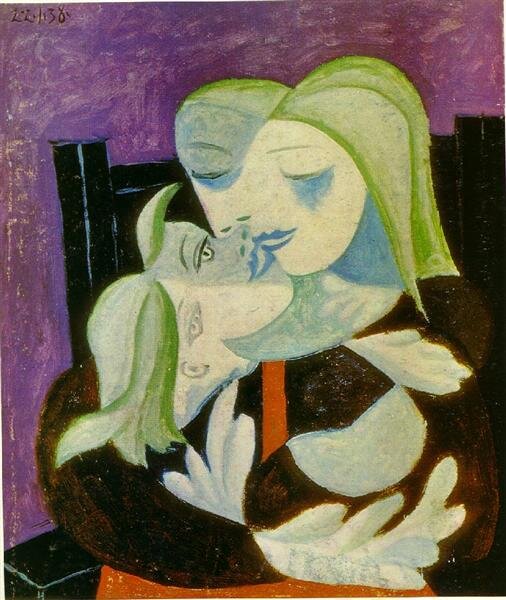Mother and child (Marie-Therese and Maya) (Mere et enfant) (