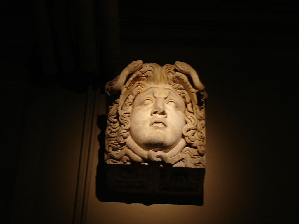 Colossal head of Medusa