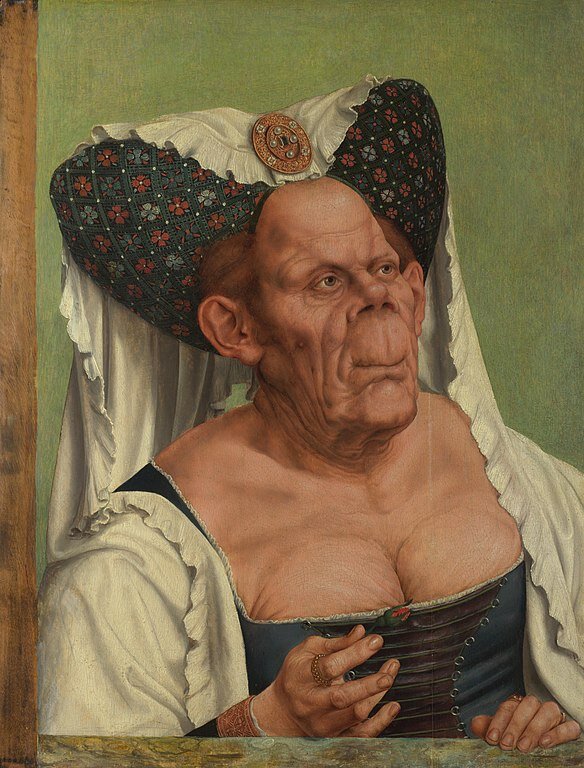 A Grotesque old woman Alternative titles:  Portrait of an Old Woman The Ugly Duchess