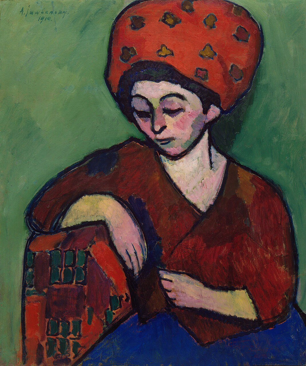 Helene with Colored Turban ( Helene mit buntem Turban )