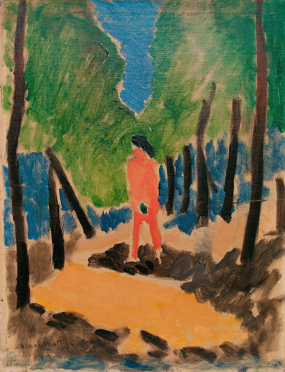 Nude in a Forest ( Nu, paysage ensoleillé )