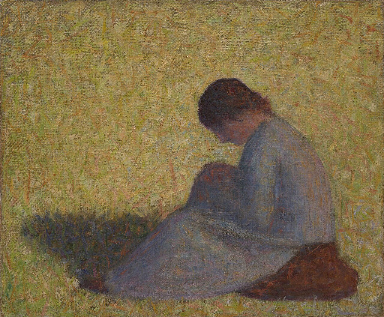 Peasant Woman Seated in the Grass ( Paysanne assise dans l’herbe )