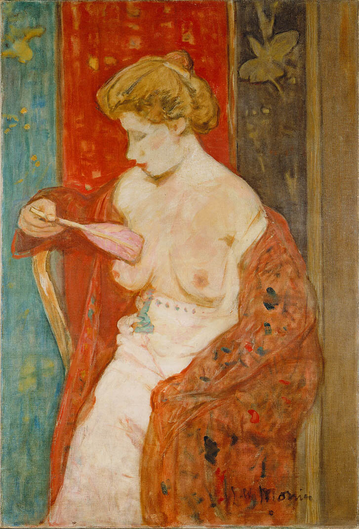 Nude with a Feather
