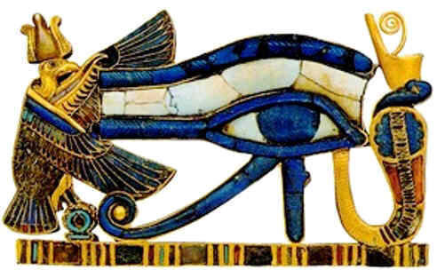 The All-seeing Eye guarded by the Two Ladies: Nekhbet and Wadjet