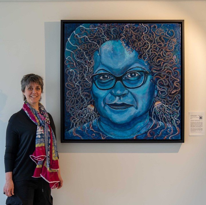 On now until June 4, 2024 . . .
.
Amanta Scott: Channah&rsquo;s Fire &mdash; an exhibition of encaustic paintings celebrating outstanding contemporary individuals at Holy Blossom Temple.
.
Today&rsquo;s feature:
La Medusa Honorable &mdash; Impression