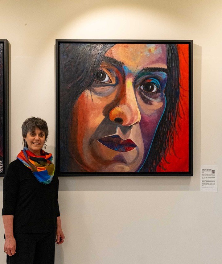 On now until June 4, 2024 . . .
.
Amanta Scott: Channah&rsquo;s Fire &mdash; an exhibition of encaustic paintings at the gallery in Holy Blossom Temple, Toronto.
.
Today&rsquo;s feature: Echoes of the Sabine Women &mdash; Impression of Nadia Murad 
.