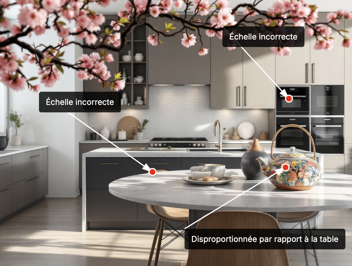 05 — Échelle incorrecte, théière disproportionnée