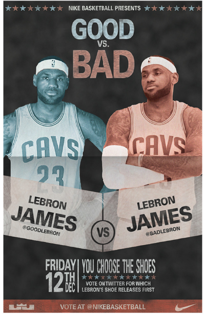 lebron nike poster