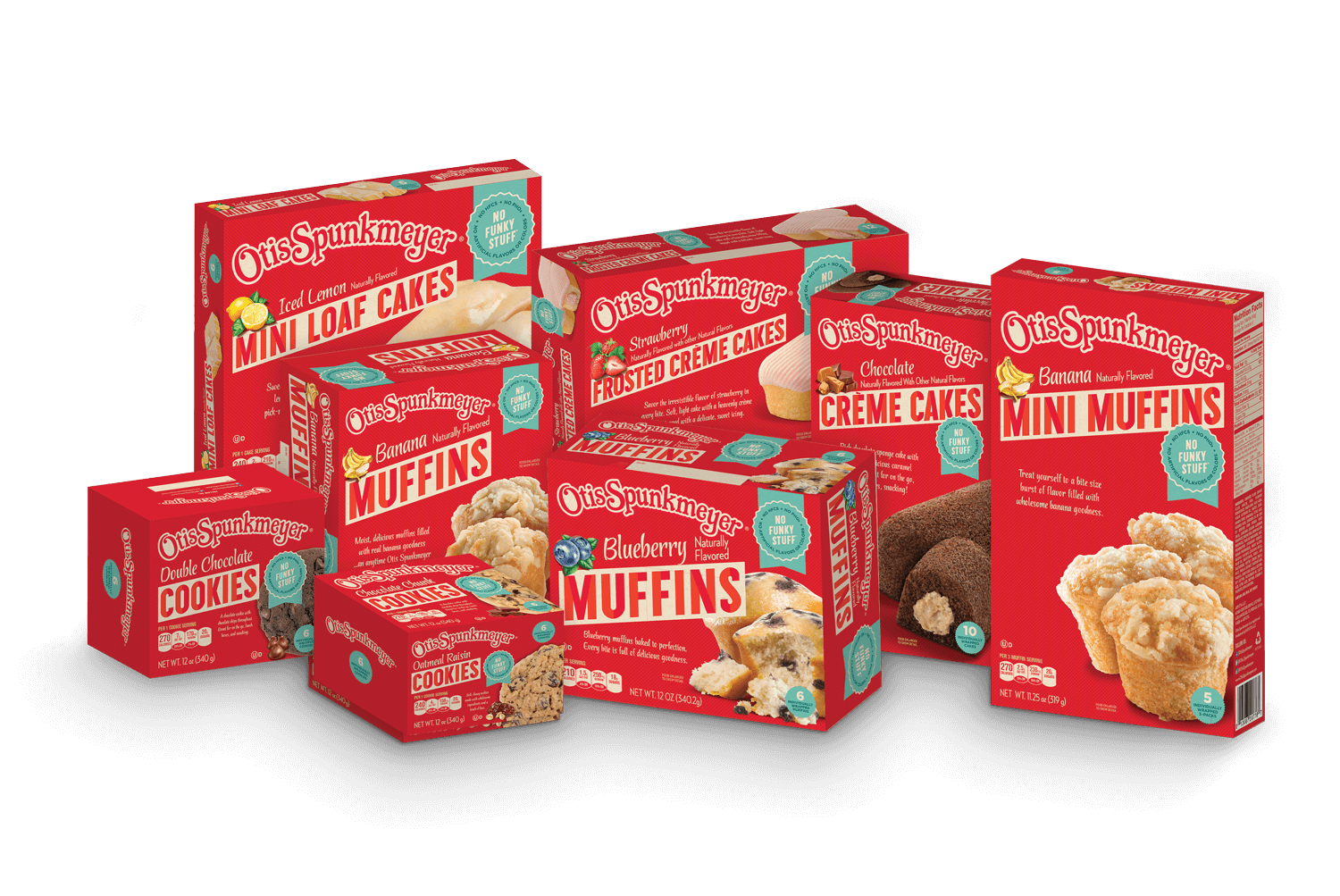 Branding, packaging and social media support for Otis Spunkmeyer’s retail line of snack foods 