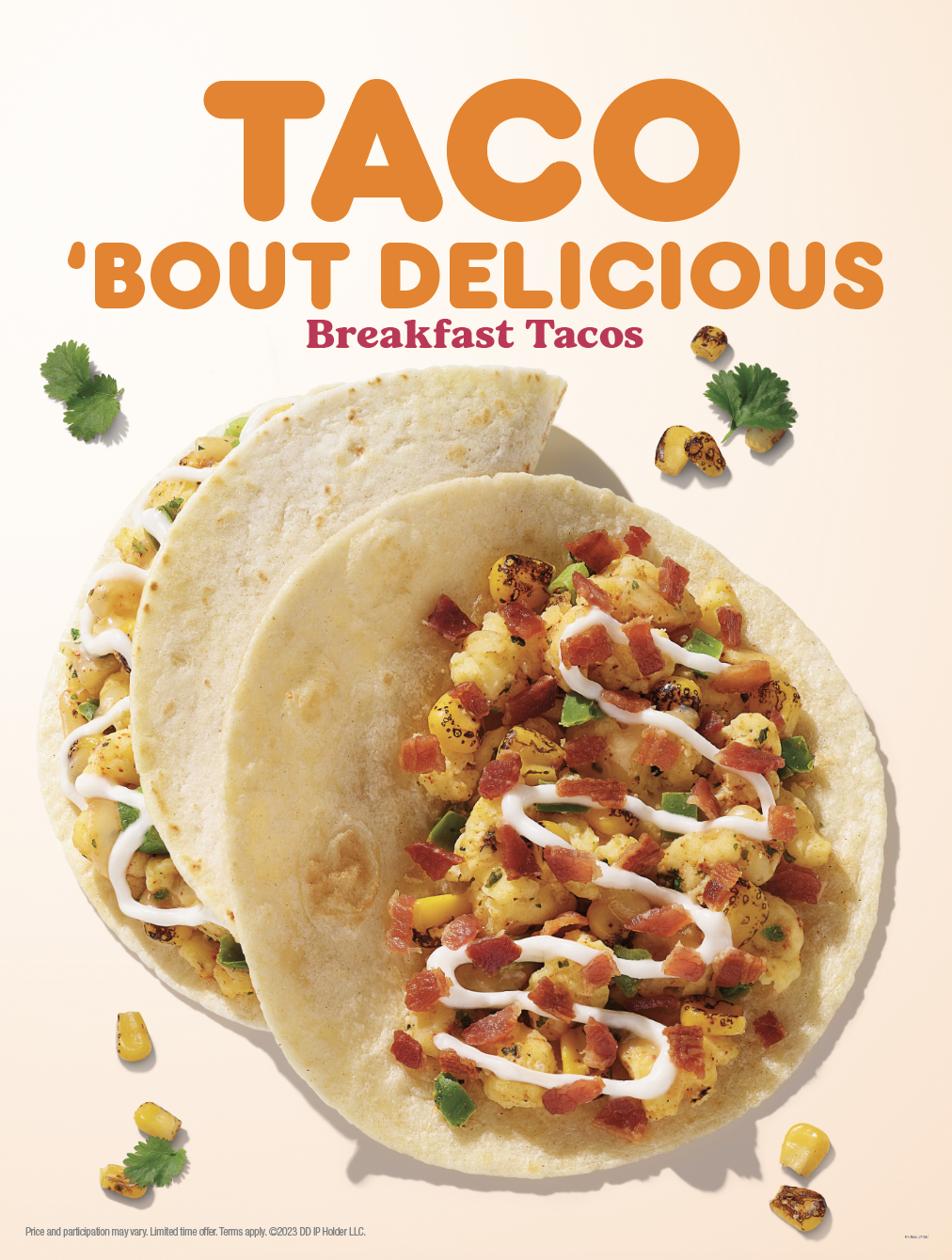  Concepting, design, art and photo direction for Dunkin’s national spring 2023 window launch 
