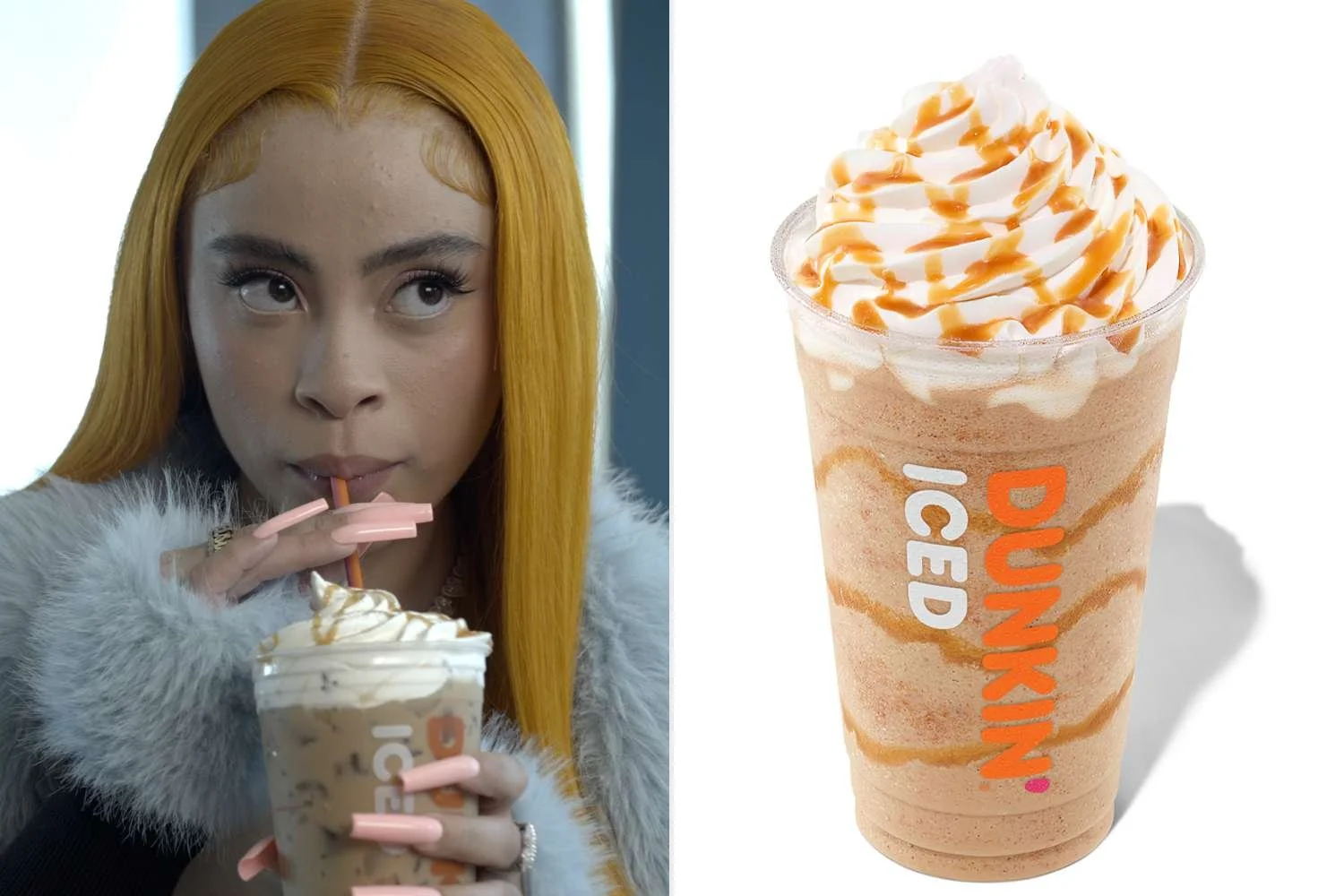  Static asset art and photo direction for Dunkin’s 2023 drink collaboration with Ice Spice 