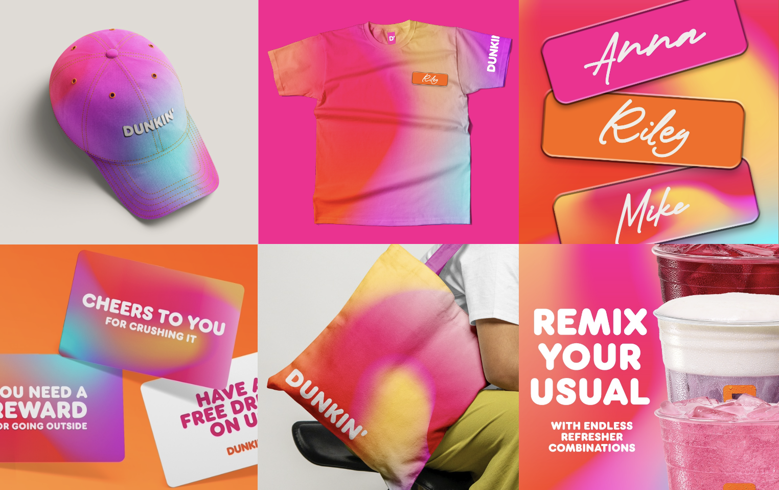  Concepting, design and art direction for Dunkin’ Chill, Dunkin’s test market in-store refresh  