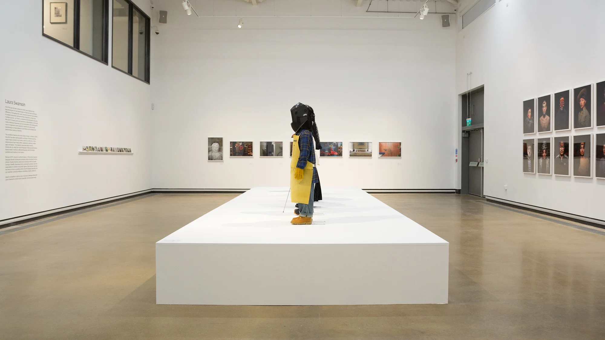 Installation view of Hope, NY (2011 - ongoing), Anti-Self-Portraits (2005 - 2008), Uniforms (2015), and Beauty (2017)